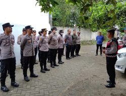 Dalam Tahap Kampanye Pilkada 2024, Personil Polresta Deli Serdang Laksanakan Pengamanan Ops Mantap Praja Toba 2024
